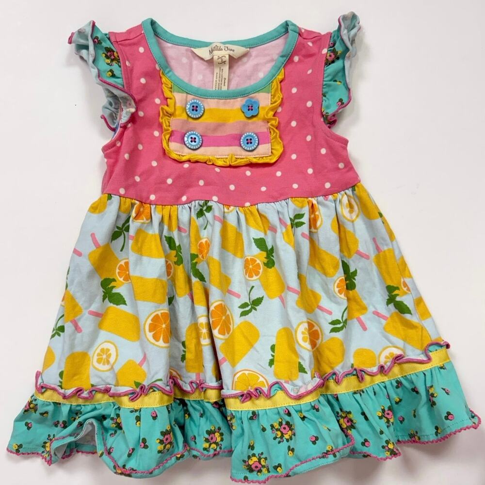 Matilda Jane Brilliant Daydream Sweet Popsicle Tunic Top - Picture 2 of 4